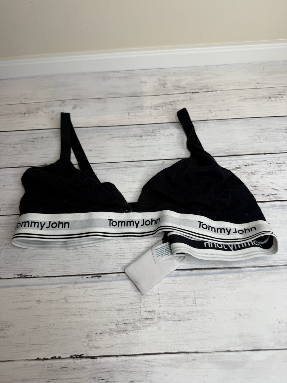 Tommy John Black & White Wireless Bralette
